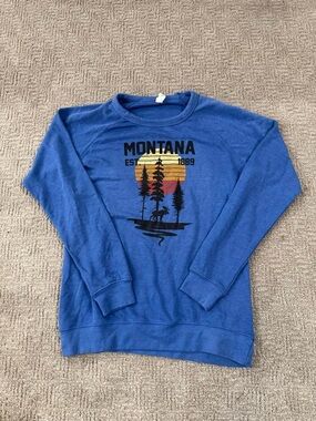 Montana Blue Graphic Crewneck Sweater